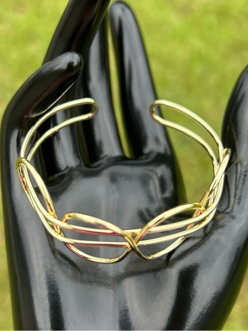 New gold bracelet/ gold cuff